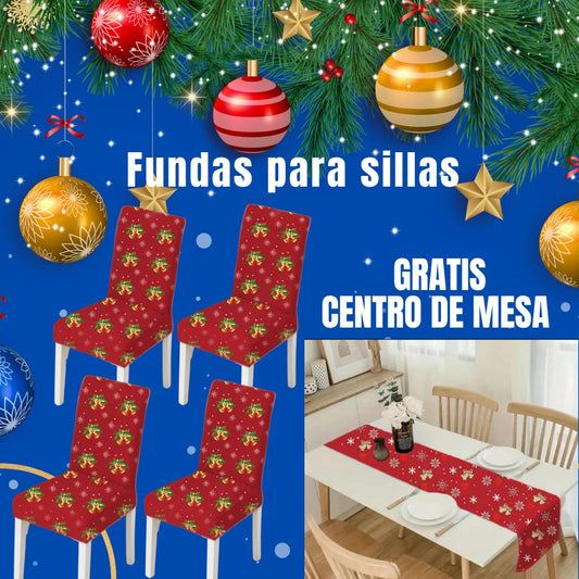 OFERTA EN FUNDAS PARA SILLAS EDICION NAVIDAD🎄🎄