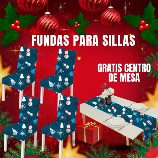 OFERTA EN FUNDAS PARA SILLAS EDICION NAVIDAD🎄🎄