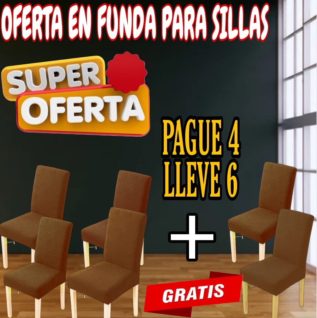 OFERTA EN FUNDAS PARA SILLAS DEL COMEDOR PAGUE 4 LLEVE 6⭐️⭐️⭐️⭐️⭐️