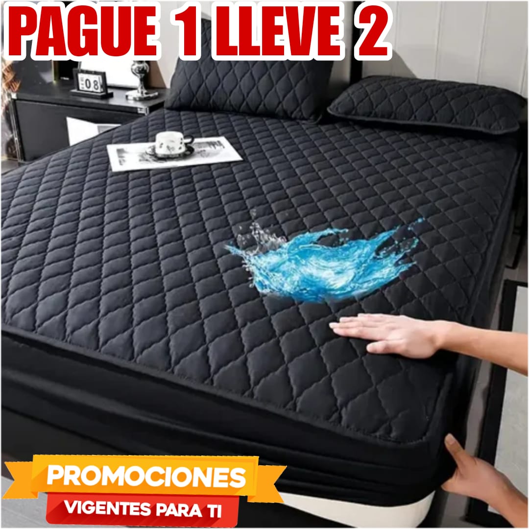 OFERTA EN CUBRE COLCHON PAGUE 1 LLEVE 2 +4 FUNDAS DE ALMOHADA⭐⭐⭐⭐⭐5/5
