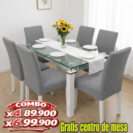 OFERTA EN FUNDAS PARA SILLAS DEL COMEDOR GRATIS   CAMINO DE MESA 5/5⭐️⭐️⭐️⭐️⭐️