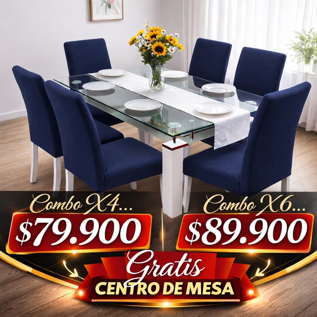 OFERTA EN FUNDAS PARA SILLAS DEL COMEDOR GRATIS   CAMINO DE MESA 5/5⭐️⭐️⭐️⭐️⭐️
