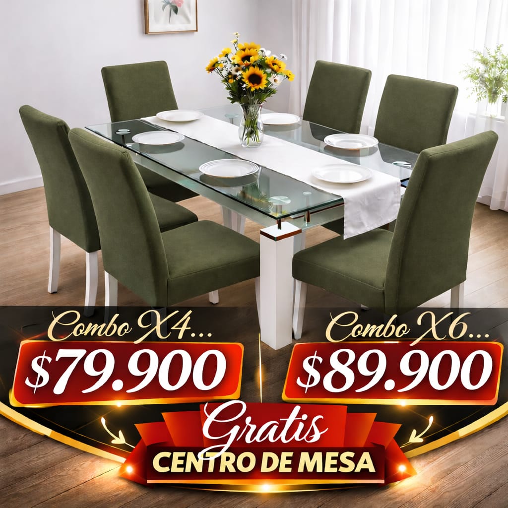 OFERTA EN FUNDAS PARA SILLAS DEL COMEDOR GRATIS   CAMINO DE MESA 5/5⭐️⭐️⭐️⭐️⭐️