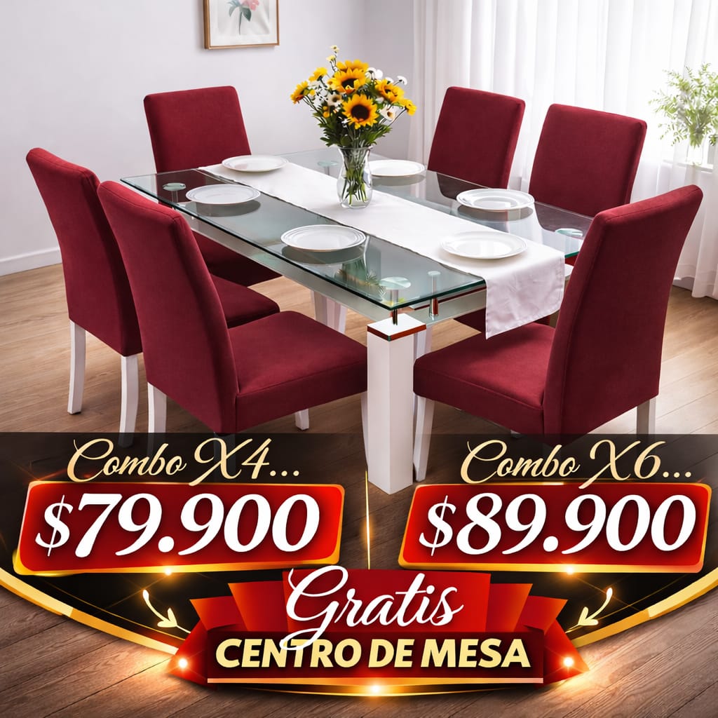 OFERTA EN FUNDAS PARA SILLAS DEL COMEDOR GRATIS   CAMINO DE MESA 5/5⭐️⭐️⭐️⭐️⭐️