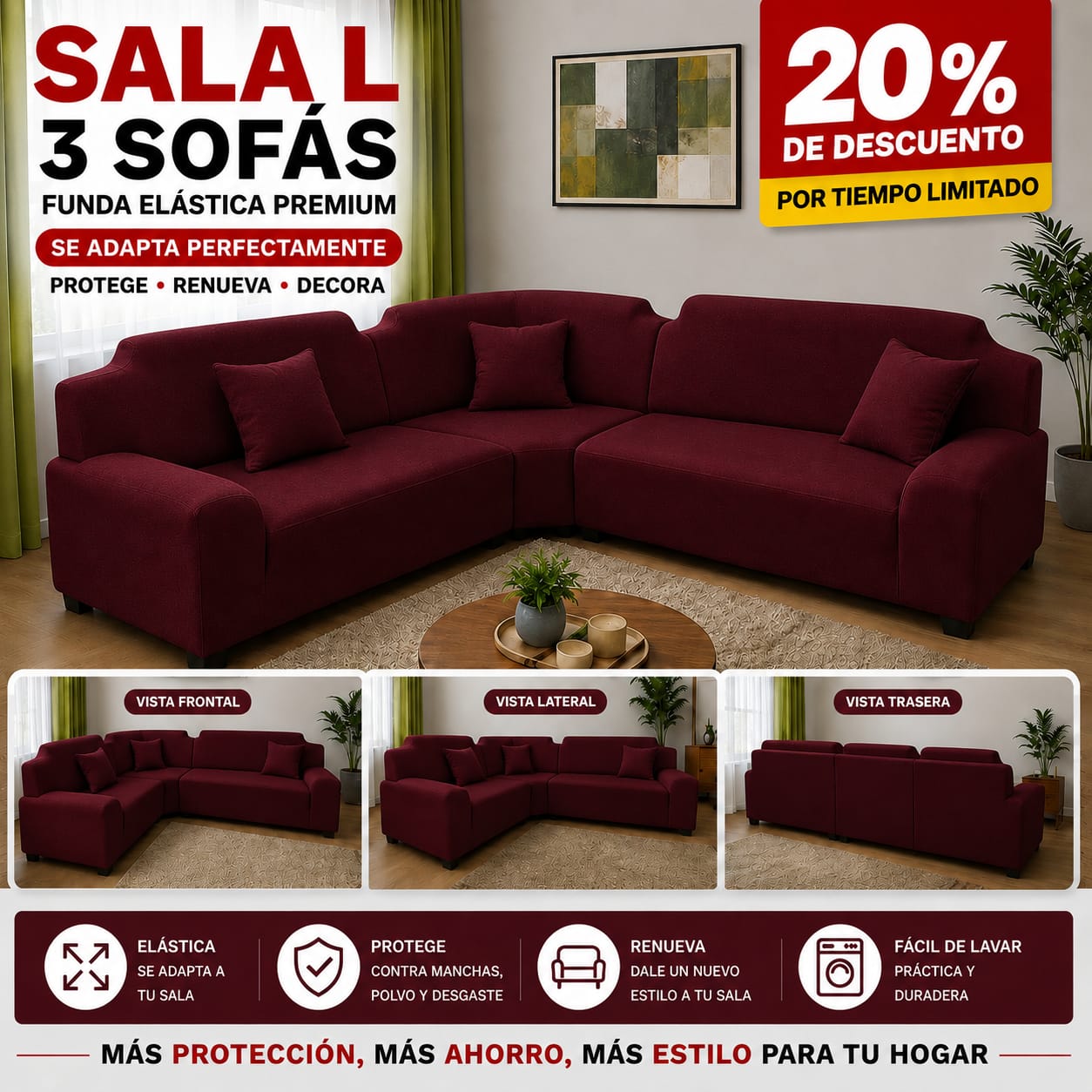 OFERTA EN FUNDAS PREMIUM 20% DE DESCUENTO