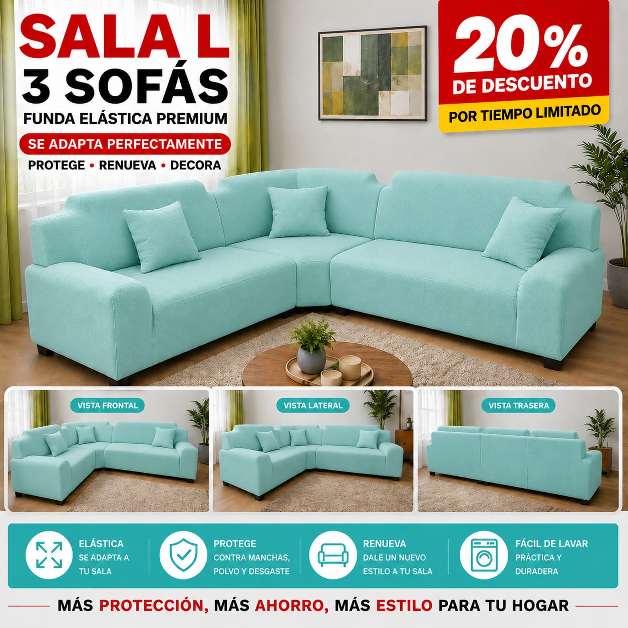 OFERTA EN FUNDAS PREMIUM 20% DE DESCUENTO