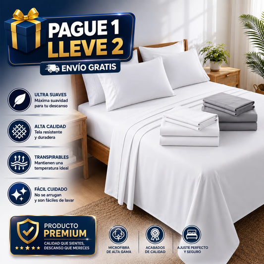 OFERTA EN SABANAS PAGUE 1 LLEVE 2 ⭐⭐⭐⭐⭐5/5