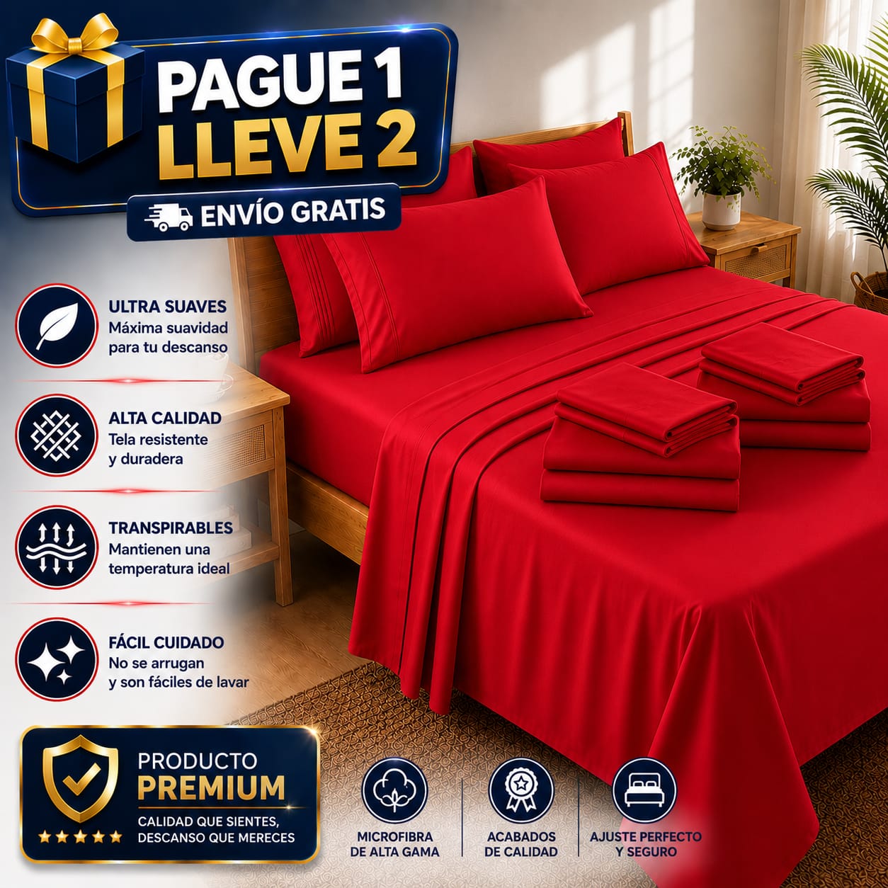 OFERTA EN SABANAS PAGUE 1 LLEVE 2 ⭐⭐⭐⭐⭐5/5