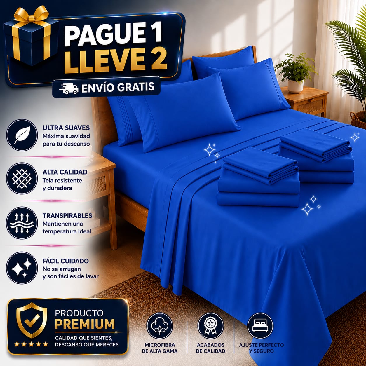 OFERTA EN SABANAS PAGUE 1 LLEVE 2 ⭐⭐⭐⭐⭐5/5