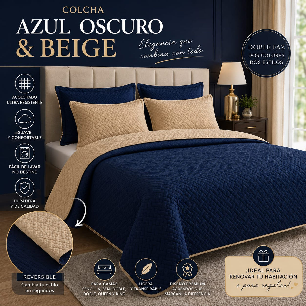 OFERTA EN COLCHAS PREMIUM DOBLE FAZ  -10% y -20% DE DESCUENTO⭐️⭐️⭐️⭐️⭐️