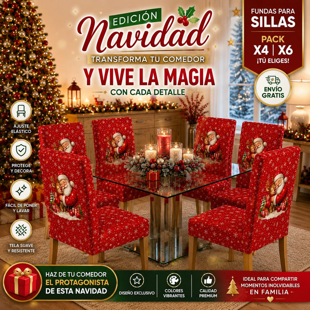 PROMOCIÓN  EN FUNDAS EDICION NAVIDAD 🎄⭐⭐⭐⭐⭐5/5🎄