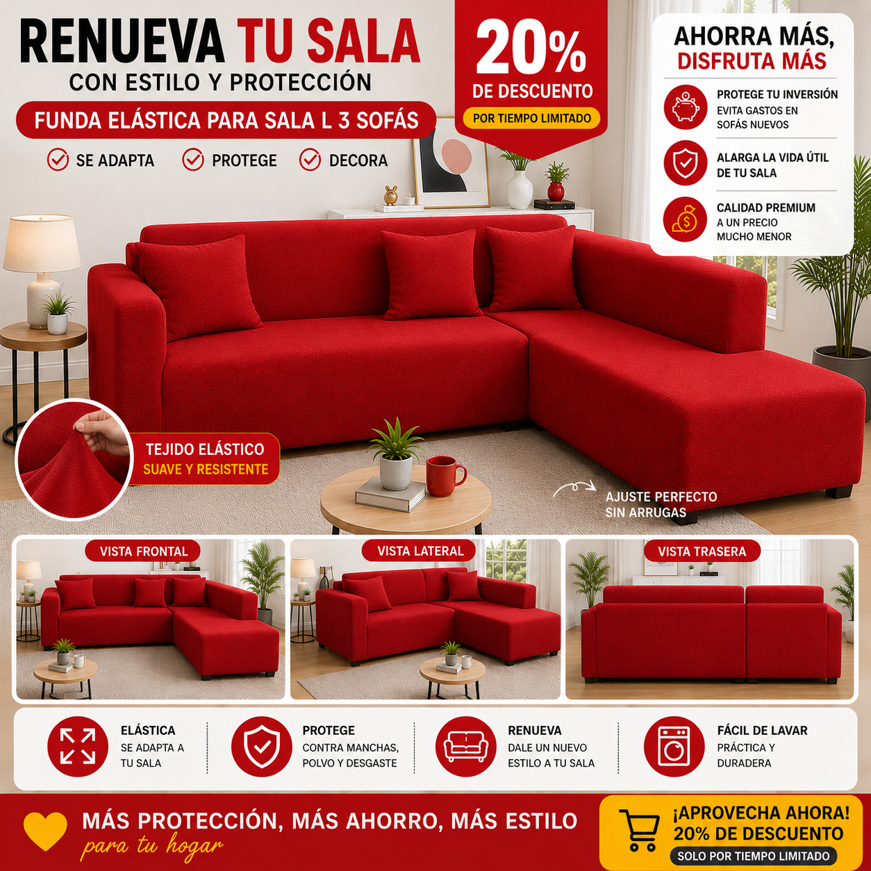 OFERTA EN FUNDAS PREMIUM 20% DE DESCUENTO