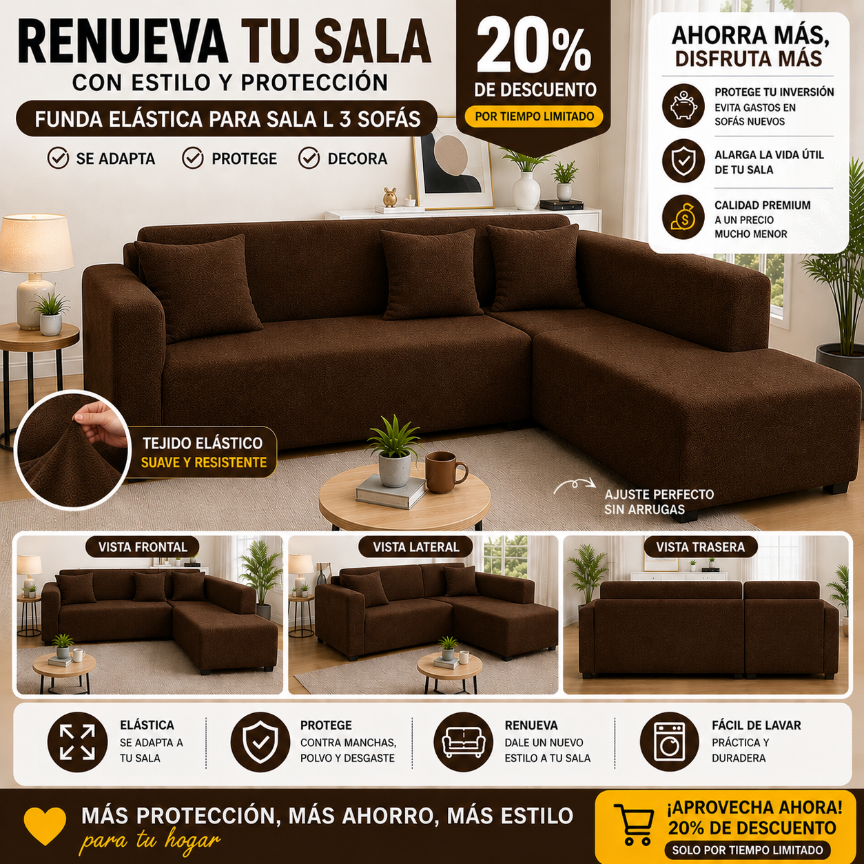 OFERTA EN FUNDAS PREMIUM 20% DE DESCUENTO