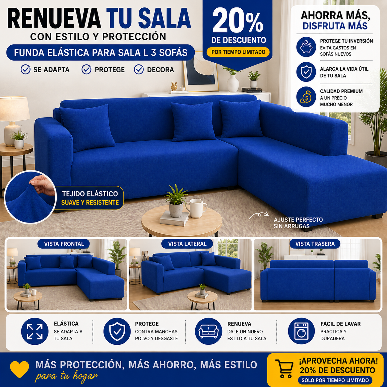 OFERTA EN FUNDAS PREMIUM 20% DE DESCUENTO
