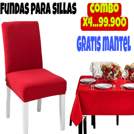 OFERTA EN FUNDAS AJUSTABLES PARA SILLAS DE COMEDOR 5/5⭐️⭐️⭐️⭐️⭐️