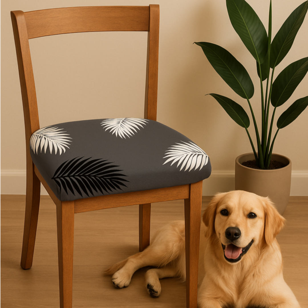 OFERTA EN FUNDAS PARA SILLAS DE COMEDOR SIN ESPALDAR  ESTAMPADAS 5/5⭐️⭐️⭐️⭐️⭐️