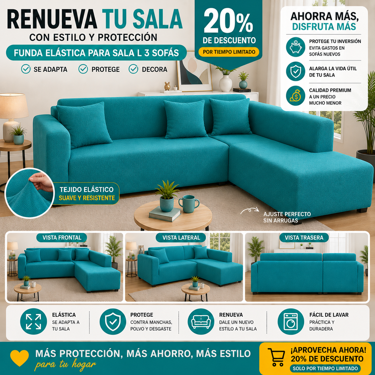 OFERTA EN FUNDAS PREMIUM 20% DE DESCUENTO