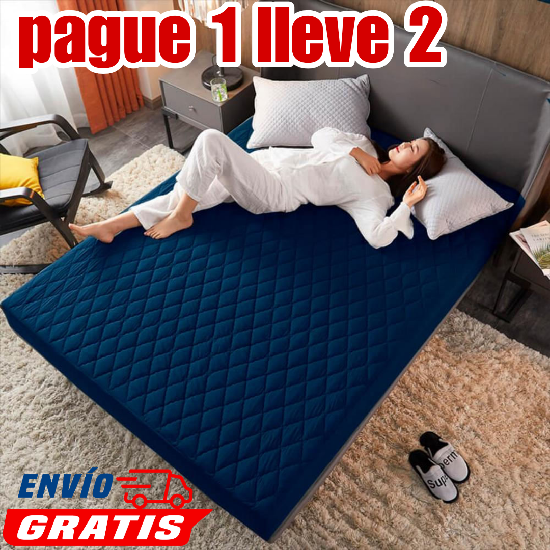 OFERTA EN CUBRE COLCHON PAGUE 1 LLEVE 2 +4 FUNDAS DE ALMOHADA⭐⭐⭐⭐⭐5/5