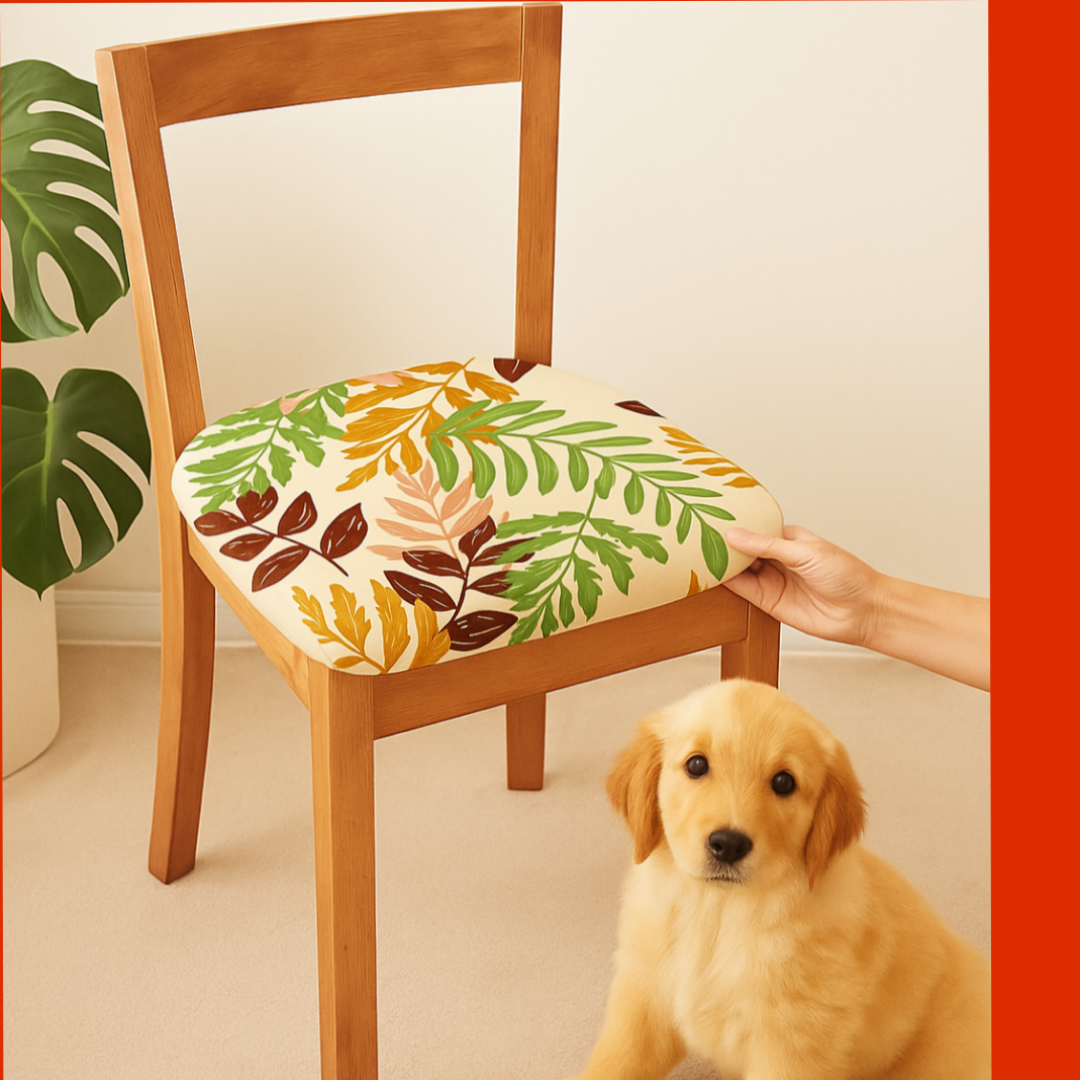 OFERTA EN FUNDAS PARA SILLAS DE COMEDOR SIN ESPALDAR  ESTAMPADAS 5/5⭐️⭐️⭐️⭐️⭐️