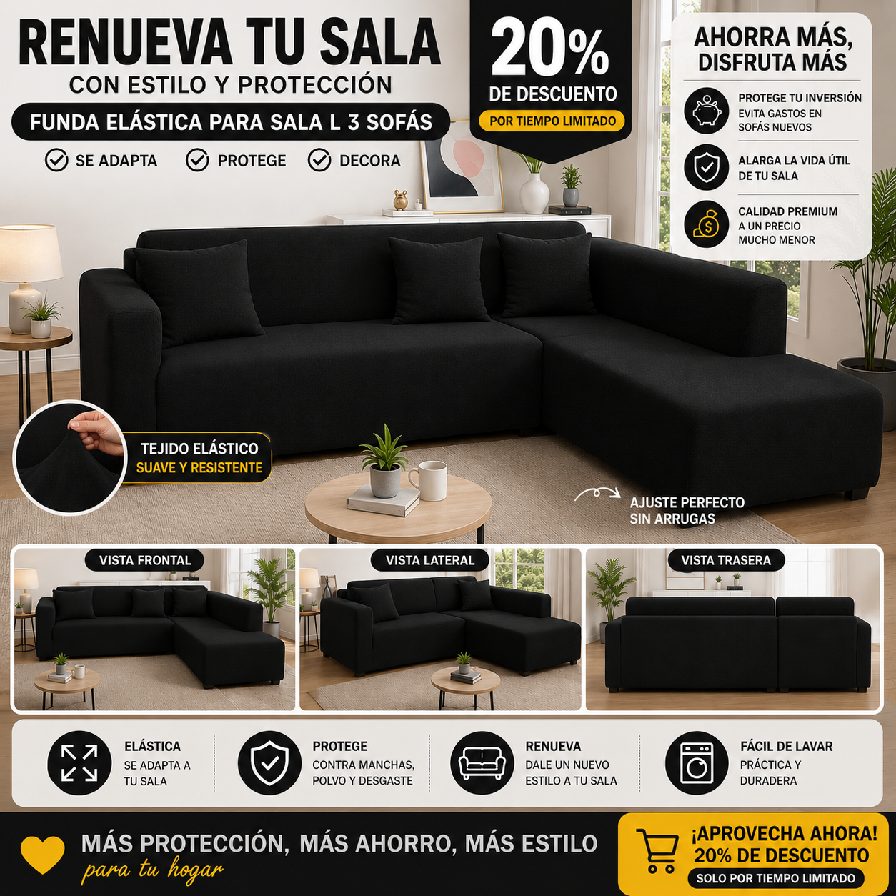 OFERTA EN FUNDAS PREMIUM 20% DE DESCUENTO