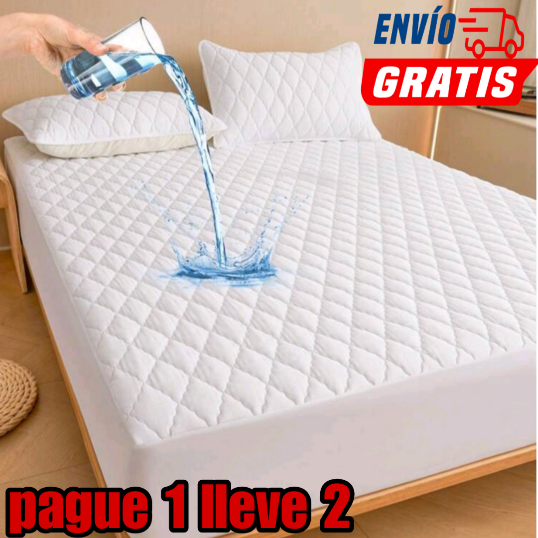 OFERTA EN CUBRE COLCHON PAGUE 1 LLEVE 2 +4 FUNDAS DE ALMOHADA⭐⭐⭐⭐⭐5/5