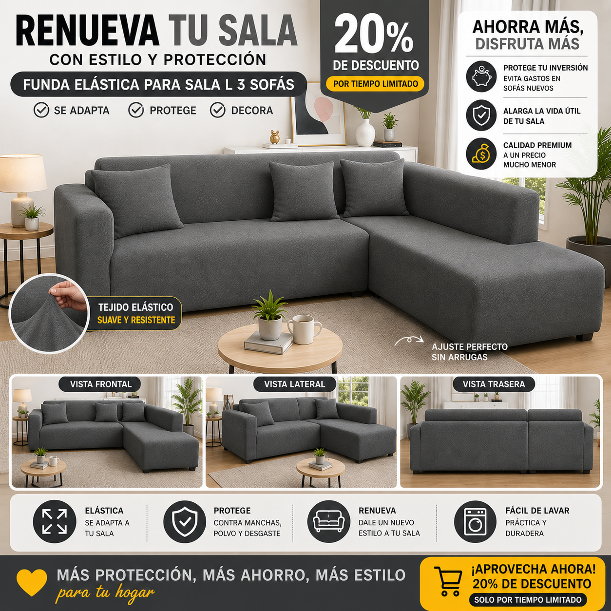 OFERTA EN FUNDAS PREMIUM 20% DE DESCUENTO
