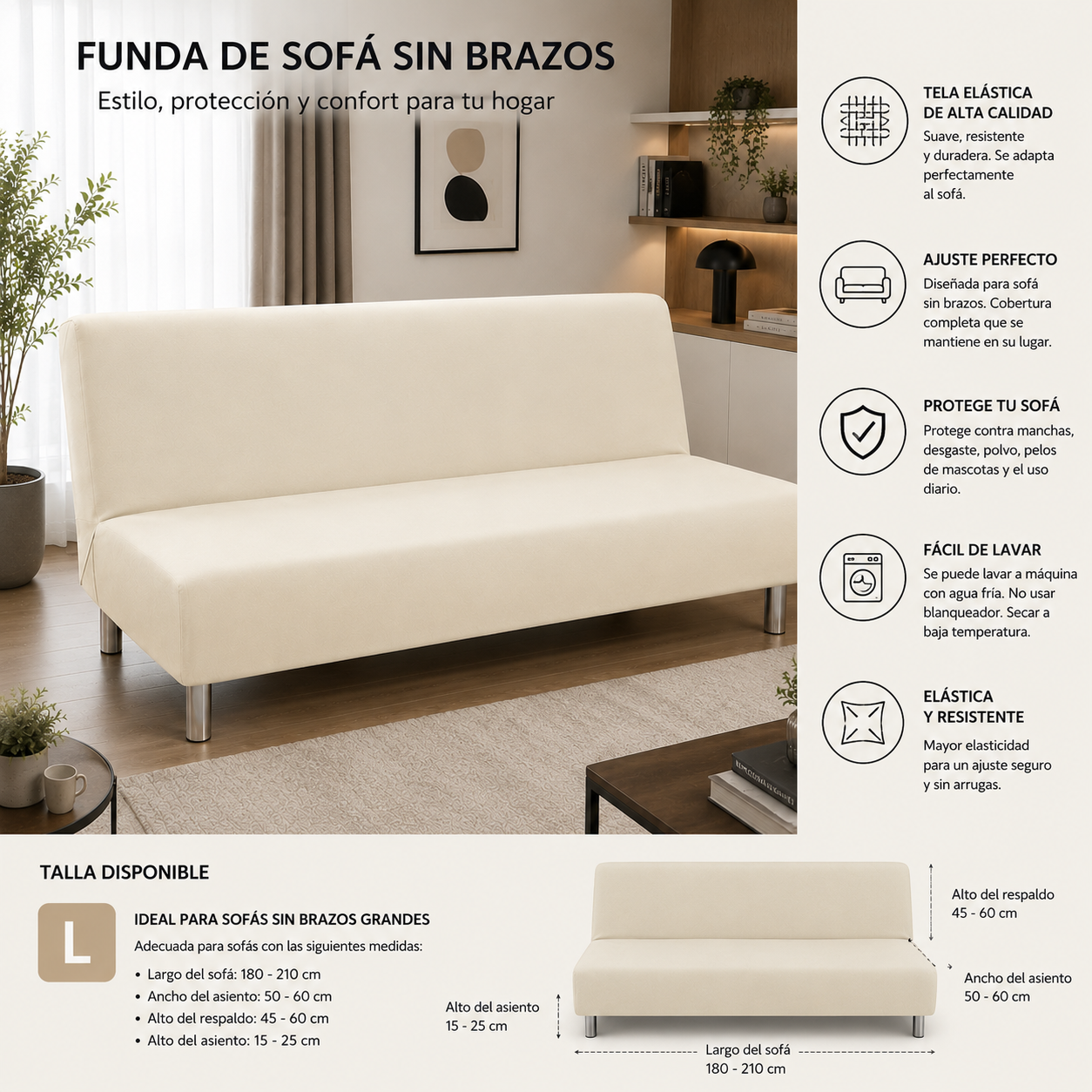 PROMOCION EN FUNDAS PARA SOFA CAMA 5/5⭐️⭐️⭐️⭐️⭐️