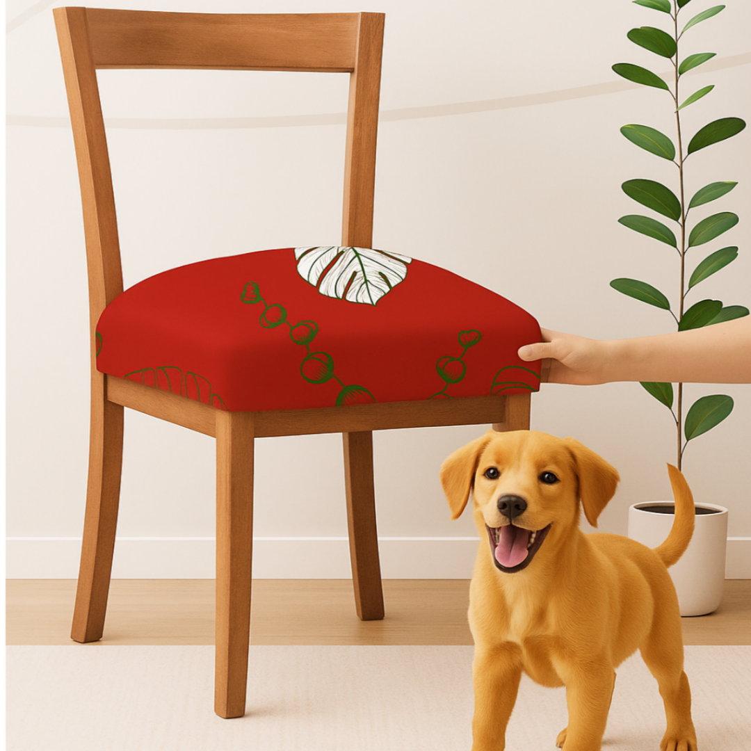 OFERTA EN FUNDAS PARA SILLAS DE COMEDOR SIN ESPALDAR  ESTAMPADAS 5/5⭐️⭐️⭐️⭐️⭐️