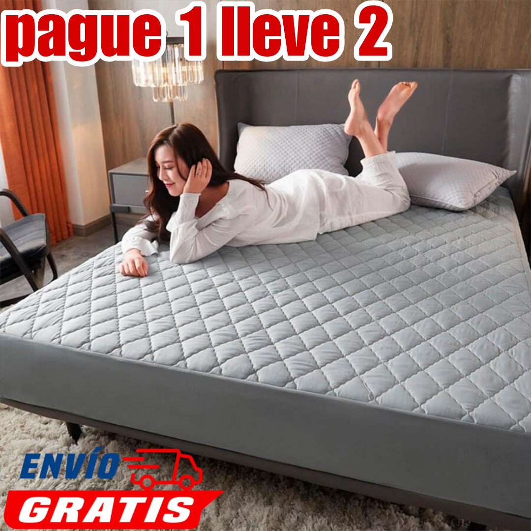 OFERTA EN CUBRE COLCHON PAGUE 1 LLEVE 2 +4 FUNDAS DE ALMOHADA⭐⭐⭐⭐⭐5/5
