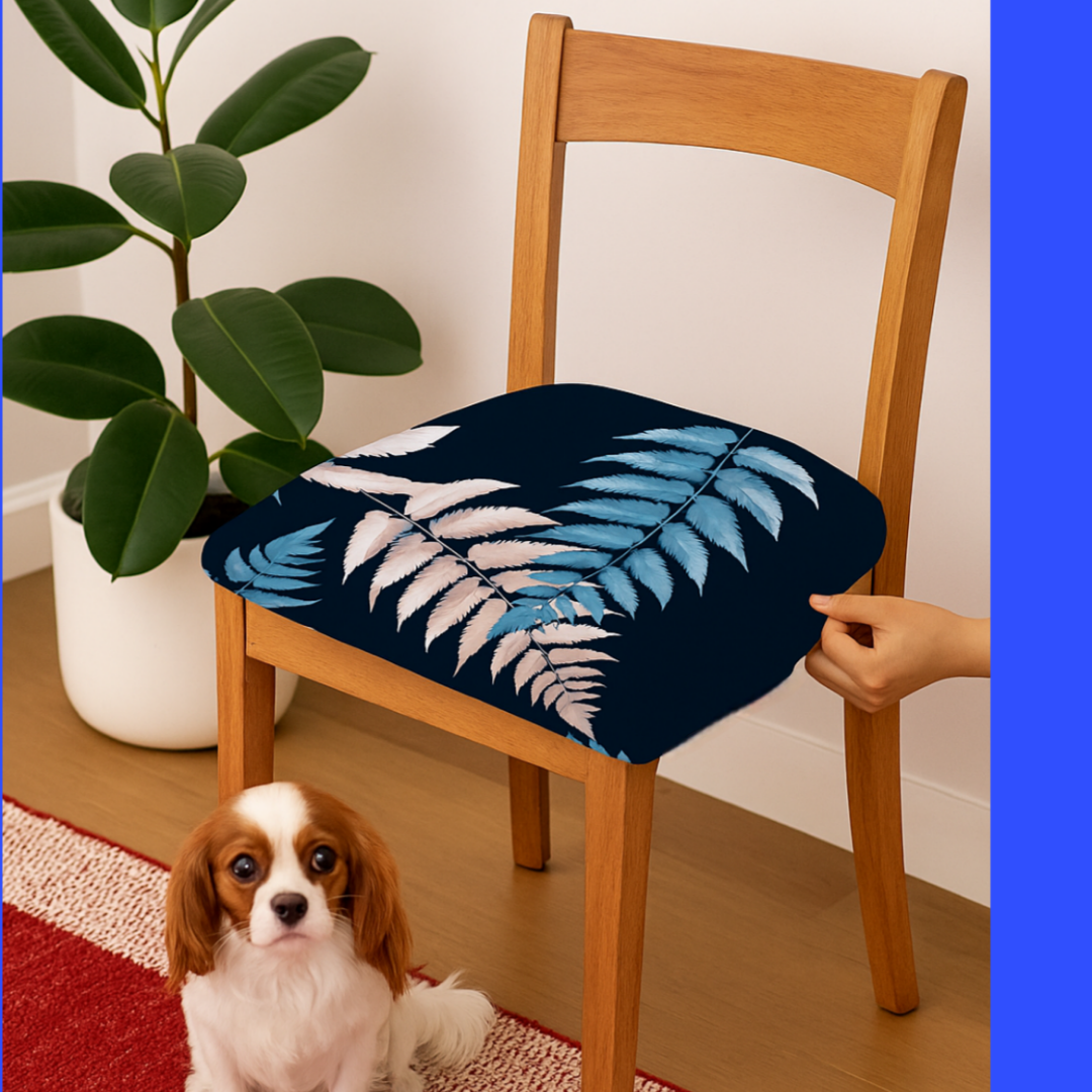 OFERTA EN FUNDAS PARA SILLAS DE COMEDOR SIN ESPALDAR  ESTAMPADAS 5/5⭐️⭐️⭐️⭐️⭐️