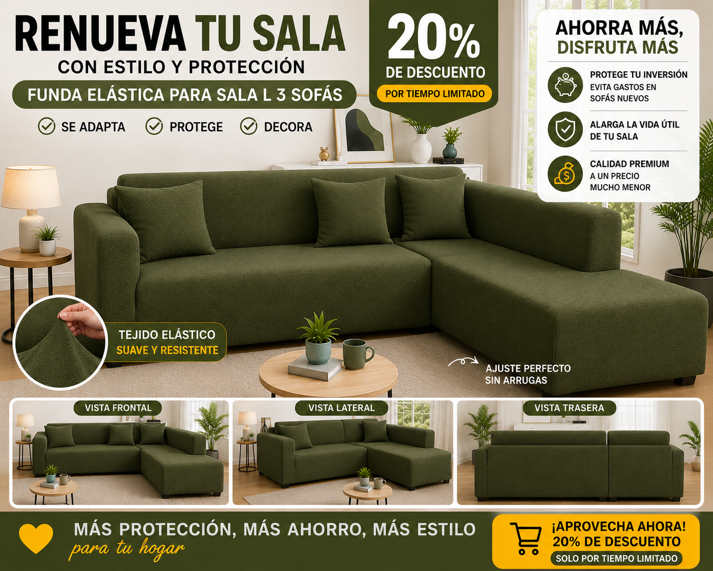 OFERTA EN FUNDAS PREMIUM 20% DE DESCUENTO